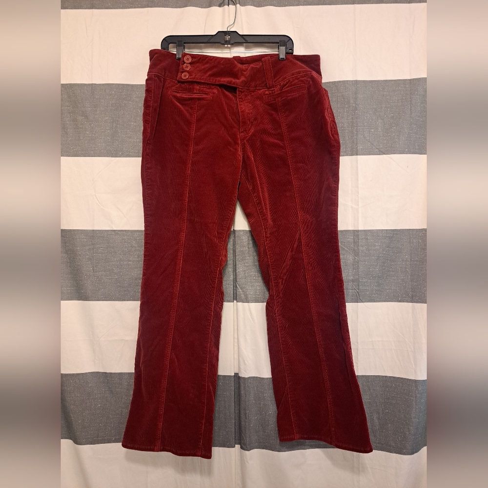 Miss Vigoss size 19/20 Dark Red Corduroy Boot Cut Jeans
